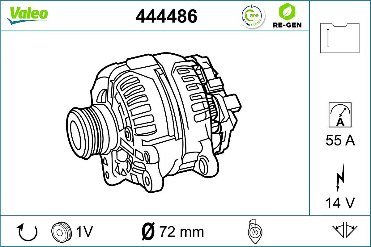 444486 VALEO Alternador de coche