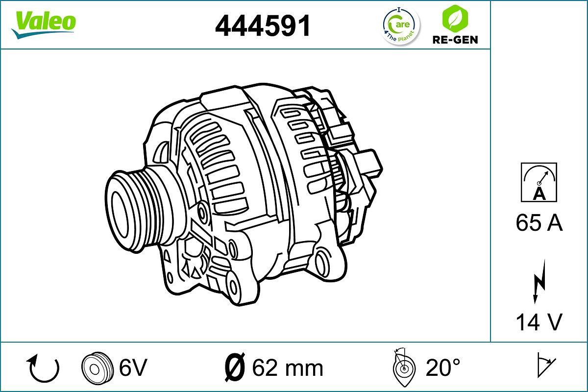 Alternador del motor VALEO 444591 precio, desde 139,26 EUR