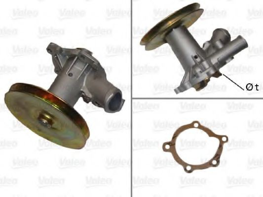 506034 VALEO Bomba refrigerante coche
