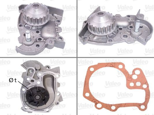 506099 VALEO Bomba refrigerante coche