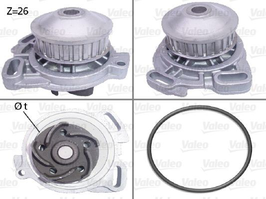 506190 VALEO Bomba refrigerante coche