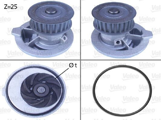 506310 VALEO Bomba refrigerante coche