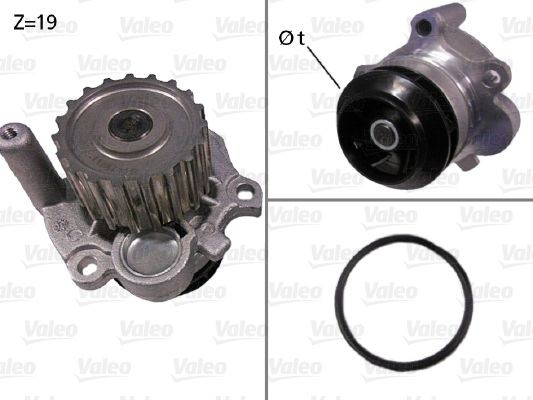 506533 VALEO Bomba refrigerante coche