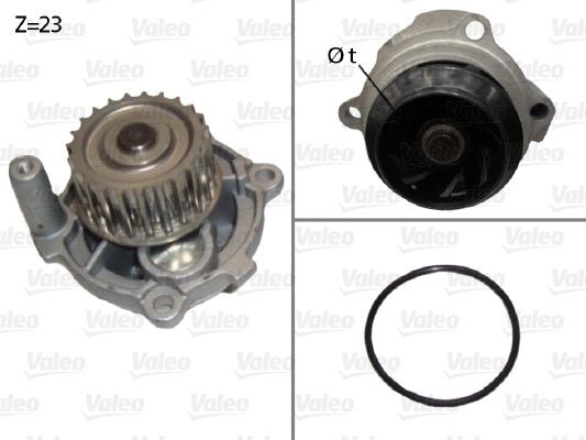 506790 VALEO Bomba refrigerante coche