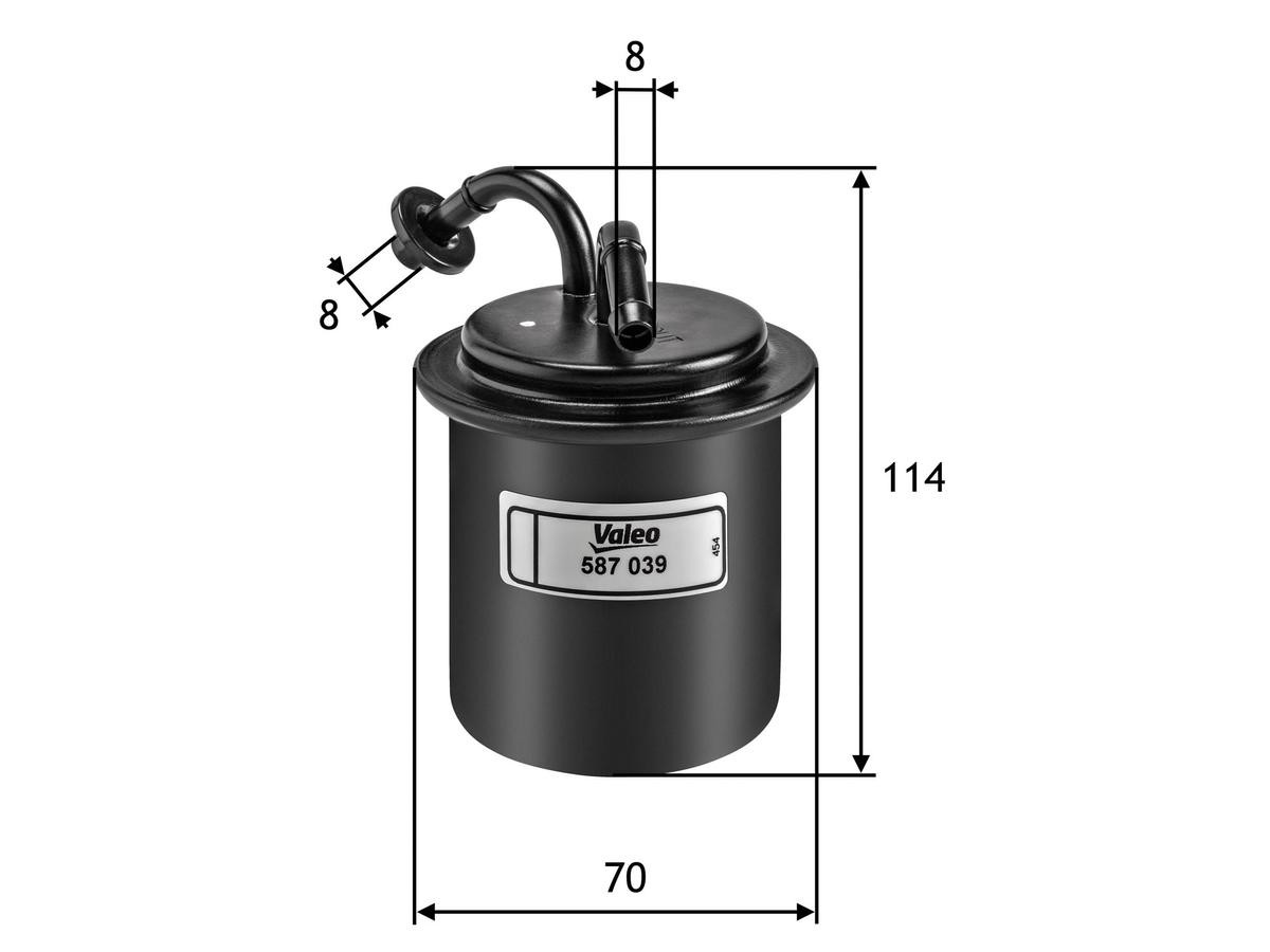 Filtro combustible VALEO 587039 precio, desde 11,99 EUR