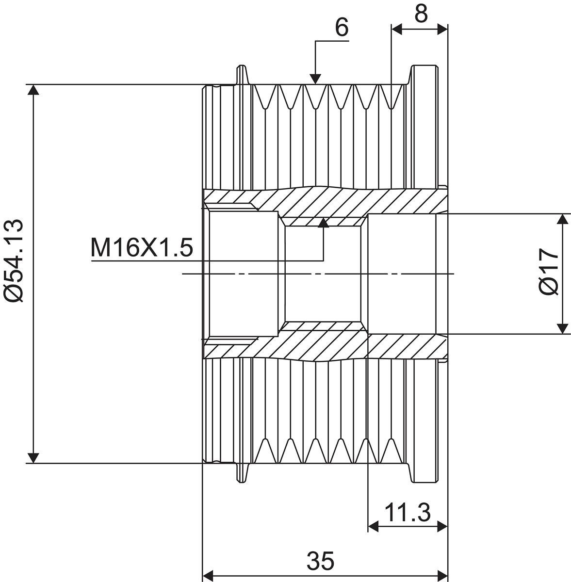 Comprar 588003 VALEO Rueda libre del alternador