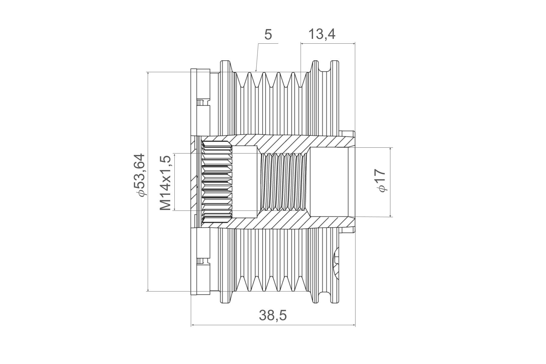 Comprar Polea alternador Opel Corsa E X15