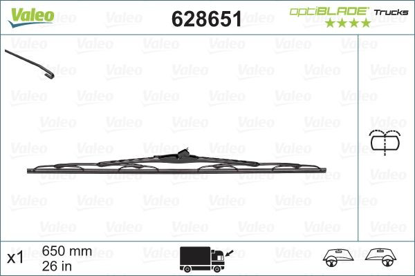 Escobillas delanteras VALEO 628651 precio, desde 12,40 EUR