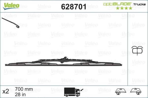 Comprar 628701 VALEO Escobilla del limpiaparabrisas del lado del conductor