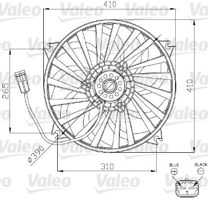 Electroventilador del motor Citroen C5  (2001-2004)