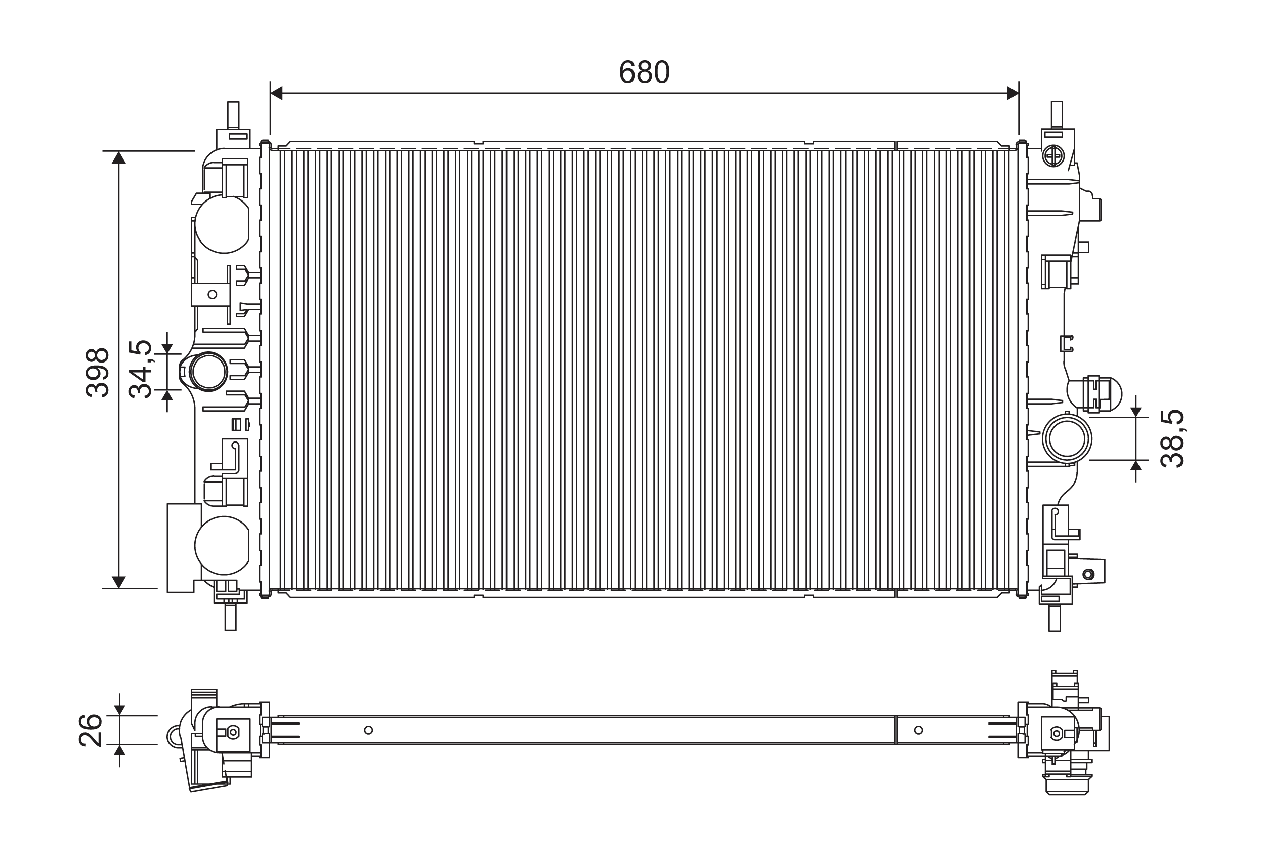 Radiadores Cruze  familiar (2012-2026) original desde 111,55 €