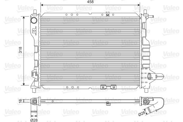 Água radiador VALEO 701598 precio, desde 68,24 EUR