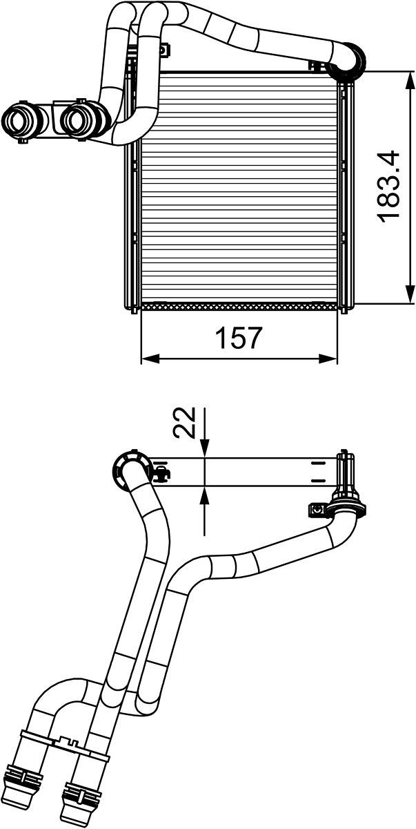 811536 VALEO Radiador interior