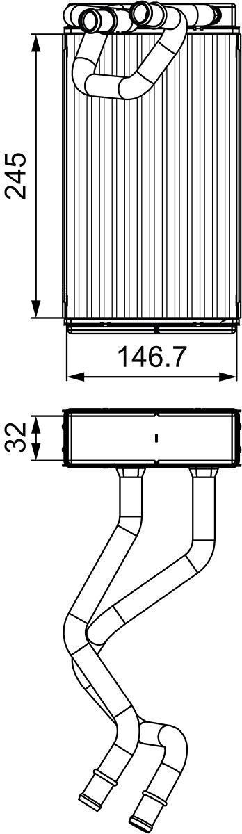 811547 VALEO Radiador interior