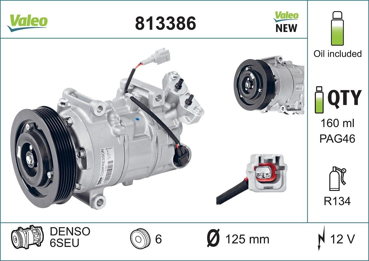 813386 VALEO Compresor climatizador