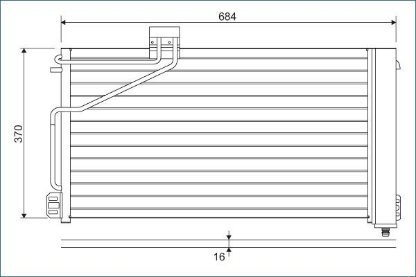 Condensador para Mercedes C  (S203)
