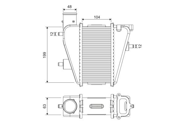 Comprar Intercooler Honda Civic VIII FK, FN a bajo precio