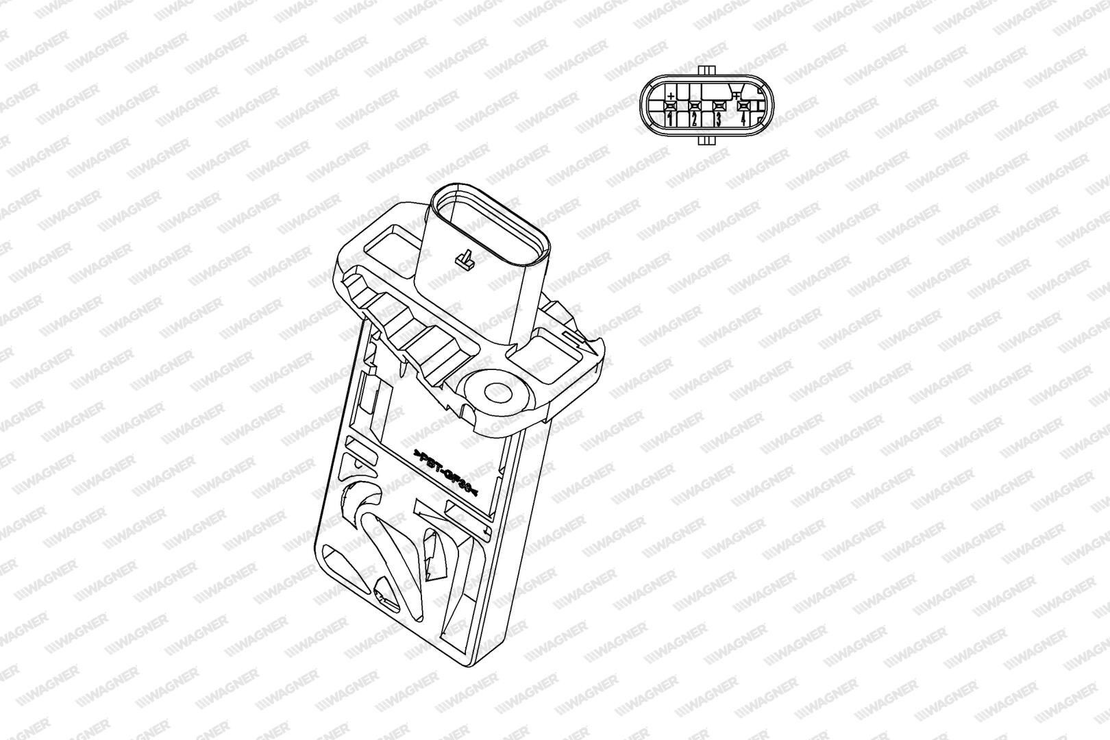 Sensor de flujo de aire para Ford Fiesta Mk7 