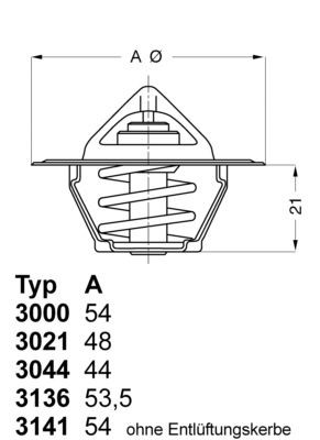 95588361 Peugeot/Citroen Termostato de agua