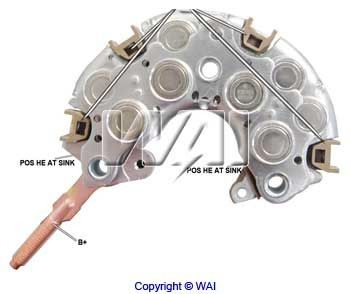  Puente de diodos, alternador Toyota 4 Runner 