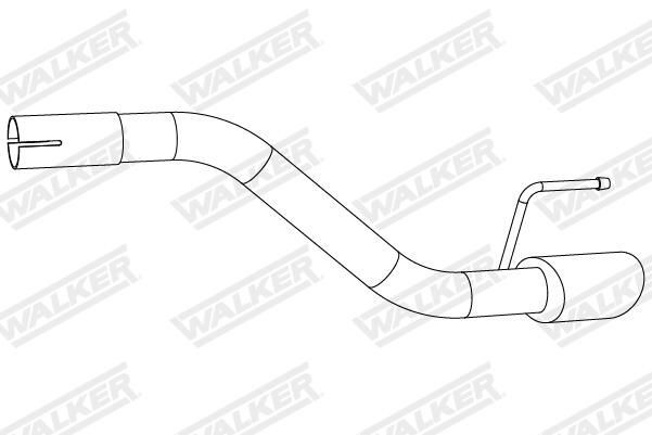  Silenciador trasero Opel Astra 
