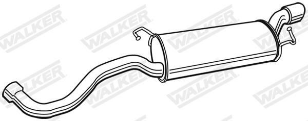 Silenciador trasero para Audi TT  8N9