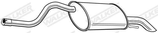 Silencioso trasero Renault Clio  (LB0, LB1, LB2)