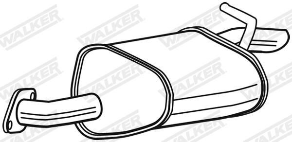 Silencioso trasero Mazda L39940200A