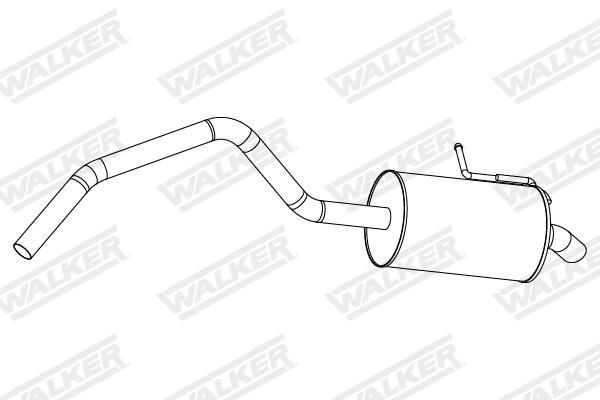 Silenciador trasero Renault Kangoo II furgoneta (FW0) (2008 - 2021) precio, desde 115,51 EUR