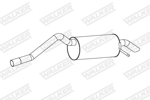 Silenciador trasero para Dacia Lodgy JS
