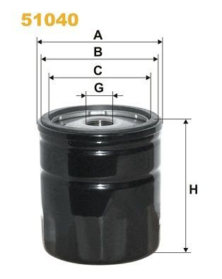 51040 WIX Filtro aceite