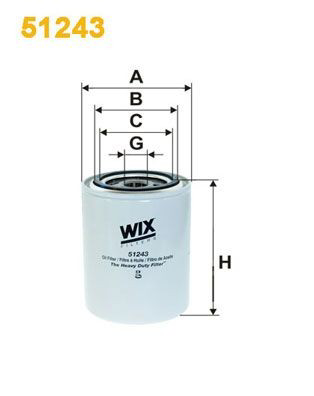 51243 WIX Filtro del sistema hidráulico