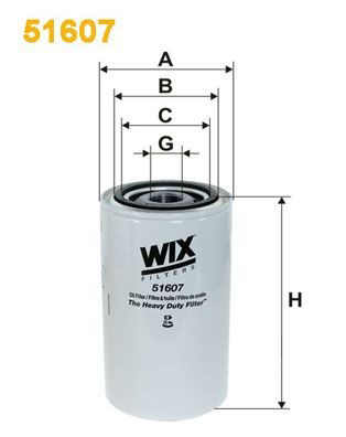 51607 WIX Filtro aceite