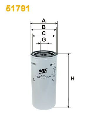 51791 WIX Filtro aceite