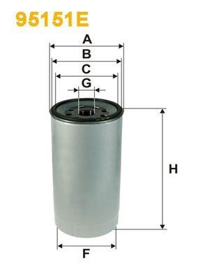 Filtro de combustible 05825010 Bomag