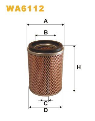 WA6112 WIX Filtro de aire de motor