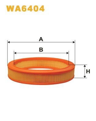 WA6404 WIX Filtro de aire de motor