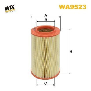 WA9523 WIX Filtro de aire de motor