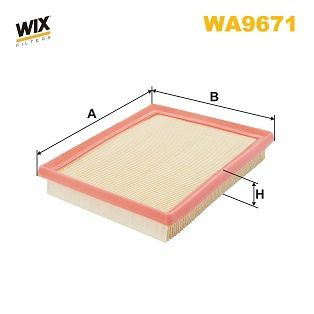 WA9671 WIX Filtro de aire de motor
