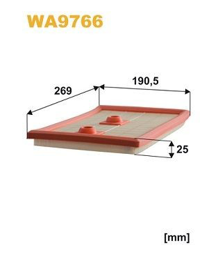 WA9766 WIX Filtro de aire de motor