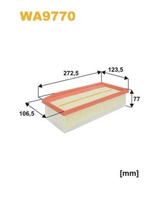 WA9770 WIX Filtro de aire de motor
