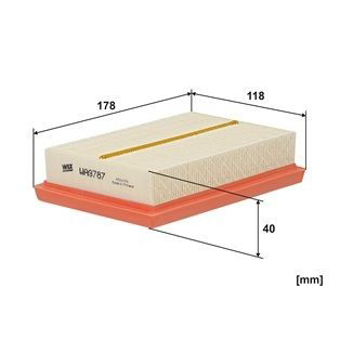 WA9787 WIX Filtro de aire de motor