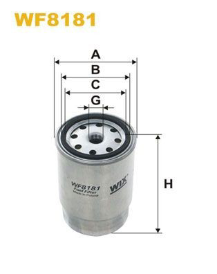 WF8181 WIX Filtro de gasolina
