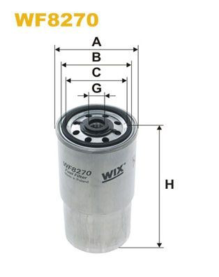 WF8270 WIX Filtro de gasolina