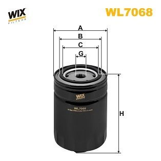 WL7068 WIX Filtro aceite