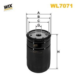 WL7071 WIX Filtro aceite