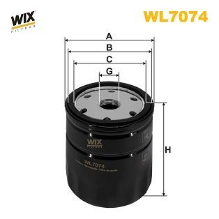 WL7074 WIX Filtro aceite