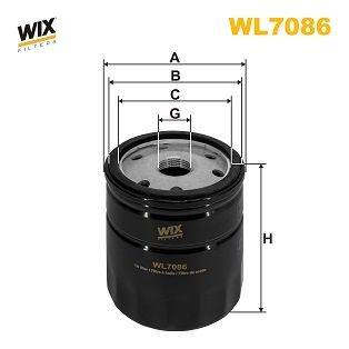 WL7086 WIX Filtro aceite
