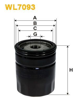 WL7093 WIX Filtro aceite
