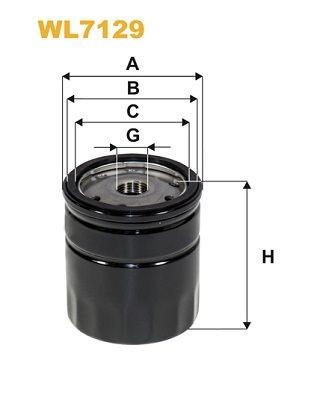 WL7129 WIX Filtro aceite